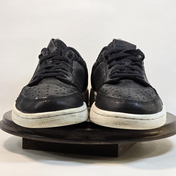 Air Jordan 1 Low OG Premium Shoes Womens Size 9.5 Black Sparkle Retro AH7232-011 - Picture 2 of 10